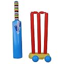 MPH ENTERPRISE Cricket kit for kids | Plastic 20-20 Cricket kit for Kids Cricket Set of 3-6 Year Boys Bat &amp; Ball Set Playing Outdoor and Indoor Sports Game Toy (20-20 Cricket kit) (blue)