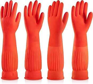 MPR4 Latex Rubber Elbow length hand glove