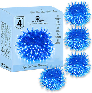 mprow 40 leds 11 m blue steady bulb rice lights