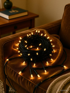 mprow 40 leds 11 m gold steady bulb rice lights