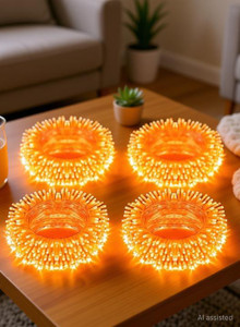 mprow 40 leds 11 m orange steady bulb rice lights