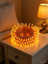 MPROW 40 LEDs 11 m Orange Steady Bulb Rice Lights