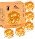 MPROW 40 LEDs 11 m Orange Steady Bulb Rice Lights