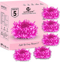 MPROW 40 LEDs 11 m Pink Steady Bulb Rice Lights