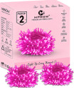 MPROW 40 LEDs 11 m Pink Steady Bulb Rice Lights