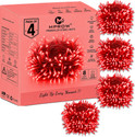 MPROW 40 LEDs 11 m Red Steady Bulb Rice Lights