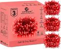 MPROW 40 LEDs 11 m Red Steady Bulb Rice Lights