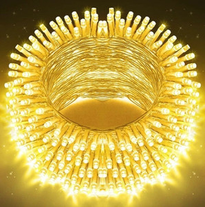 mprow 40 leds 11 m yellow steady bulb rice lights