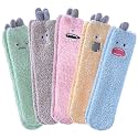 MQELONG Womens Super Soft Fuzzy Cozy Home Sleeping Socks Microfiber Winter Warm Slipper Socks