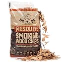 Mr. Bar-B-Q Mesquite Wood Smoker Chips, 100% All Natural Mesquite Wood Smoking Chips for Smokers, Works on Any Heat Source, Traditional Spicy Flavor for Backyard BBQ, Grilling & Camping (1.8 Lb Bag)