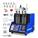 MR CARTOOL V309 GDI Fuel Injector Cleaner Tester Machine Gasoline110V/220V 4-Cylinder Injector Cleaning Machine, Ultrasonic Test Clean Kit for Car Motorcycle EFI/FSI Injectors