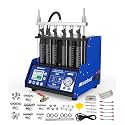 MR CARTOOL V310 Fuel Injector Cleaner Tester Machine, 110V/220V Fuel Injection System Cleaners with 6 Cylinders, Ultrasonic Clean Tool Kit for Diesel Gasoline Standard GDI/EFI/FSI Injectors