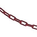 Mr. Chain Plastic Barrier Chain, Crimson, 100 ft Length (30058-100)