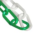 Mr. Chain Plastic Barrier Chain, Green, 100 ft Length (30033-100)