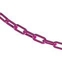 Mr. Chain Plastic Barrier Chain, Magenta, 1.5 in x 10 ft Length (30018-100)