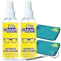Mr. Clean Combo Lens Cleaner 100ml (Pack of 2) with Microfiber Cloth &amp; Screwdriver | Streak-Free Cleaner for Eyeglasses, Sunglasses, Camera Lenses &amp; Screens | Safely Removes Fingerprints, Dust &amp; Oil.