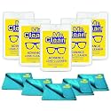 Mr. Clean Lens Cleaner 20ml (Pack of 5) with 5 Microfiber Cloth| Streak-Free Glass Cleaner for Eyeglasses, Sunglasses, Camera Lenses & Screens | Safely Cleans Fingerprints, Dust & Oil