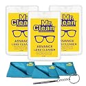 Mr. Clean Lens Cleaner 20ml (Pack of 3) with 3 Microfiber Cloths &amp; Screwdriver | Streak-Free Cleaner for Eyeglasses, Sunglasses, Camera Lenses &amp; Screens | Safely Removes Fingerprints, Dust &amp; Oil