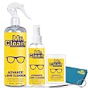 Mr. Clean Lens Cleaner (500ml + 100ml + 20ml) with Microfiber Cloth &amp; Screwdriver | Streak-Free Glass Cleaner for Eyeglasses, Sunglasses, Camera Lenses &amp; Screens | Cleans Fingerprints, Dust &amp; Oil.