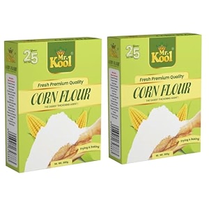 mr kool corn flour powder 500 gm pack of 2  maize flour for frying baking amp cooking  thickening ararot flour for soups gravies sauces amp cakes