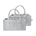Mr. Pen- Baby Diaper Caddy Organizer, 2 Pack, Gray