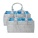 Mr. Pen- Large Baby Diaper Caddy Organizer, 2 Pack, Blue Inside