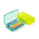 Mr. Pen- Plastic Pencil Case Box, 2 Pack, Large Crayon Marker Pen Organizer