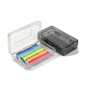 Mr. Pen- Plastic Pencil Case Box, 2 Pack, Large Crayon Marker Pen Organizer