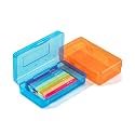 Mr. Pen- Plastic Pencil Case Box, 2 Pack, Large Crayon Marker Pen Organizer