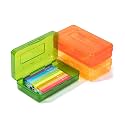 Mr. Pen- Plastic Pencil Case Box, 3 Pack, Large Crayon Marker Pen Organizer