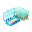Mr. Pen- Plastic Pencil Case Box, 3 Pack, Large Crayon Marker Pen Organizer