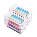 Mr. Pen- Plastic Pencil Case Box, 6 Pack, Large Crayon Marker Pen Organizer