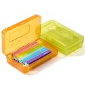 Mr. Pen- Plastic Pencil Case Box, 2 Pack, Large Crayon Marker Pen Organizer