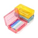 Mr. Pen- Plastic Pencil Case Box, 3 Pack, Large Crayon Marker Pen Organizer