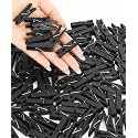Mr. Pen- Wooden Clothes Pins, Black, 132 pcs, 1.4 Inch | Mini Clothes Pins for Hanging Pictures