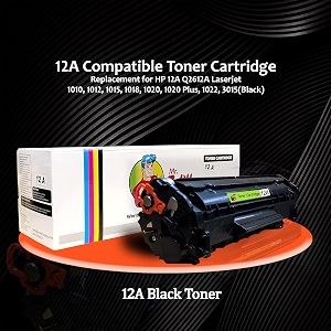 12a compatible toner cartridge replacement for hp 12a q2612a laserjet 1010 1012 1015 1018 1020 1020 plus 1022 3015