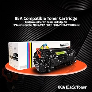 88a cc388a laserjet toner cartridge for hp laserjet printer m1136 mfp p1007 p1106 p1108 p1008 m1213nf m126nw m1218nfs m128fw m128fn m226dw m226dn pack of 10