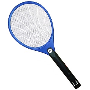 mr right mosquito racket bat zapper  ce approved new improved rechargeable battery blue