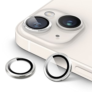 mrshield 2 pack camera lens protector for iphone 1414 plus - silver