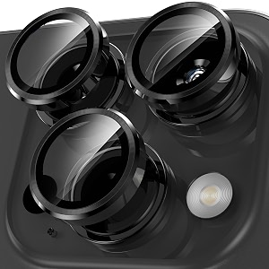 mrshield 2 pack camera lens protector for iphone 15 pro max15 pro - black