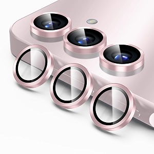 mrshield 2 pack camera lens protector for samsung galaxy s24 plus - pink