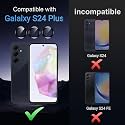 Mr.Shield (2 Pack) Camera Lens Protector for Samsung Galaxy S24 Plus -Black