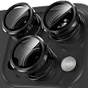 Mr.Shield (2 Pack) Camera Lens Protector for iPhone 15 Pro Max/15 Pro - Black