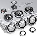 Mr.Shield (2 Pack) Camera Lens Protector for Samsung Galaxy S24 Ultra -Silver