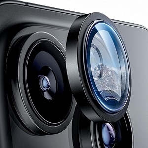 mrshield top-notch 3d camera lens protector ring for iphone 16 pro max  16 pro 11 keep original lens design and color 9h hardness easy installation - black titanium