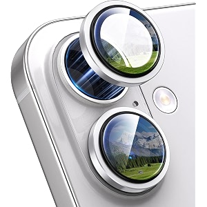 mrshield top-notch 3d camera lens protector ring for iphone 17 11 keep original lens design and color 9h hardness easy installation - gray titanium