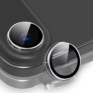mrshield top-notch 3d camera lens protector ring compatible for iphone 17 air 11 keep original lens design and color 9h hardness easy installation - gray titanium