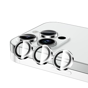 mrshield top-notch 3d camera lens protector ring for iphone 12 pro 11 keep original lens design and color 9h hardness easy installation - white titanium