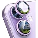 Mr.Shield Top-Notch 3D Camera Lens Protector Ring For iPhone 17, 1:1 Keep Original Lens Design and Color, 9H Hardness, Easy Installation - Purple Titanium