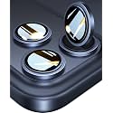 Mr.Shield Top-Notch 3D Camera Lens Protector Ring Compatible For iPhone 17 Pro Max | 17 Pro, 1:1 Keep Original Lens Design and Color, 9H Hardness, Easy Installation - Deep Blue Titanium
